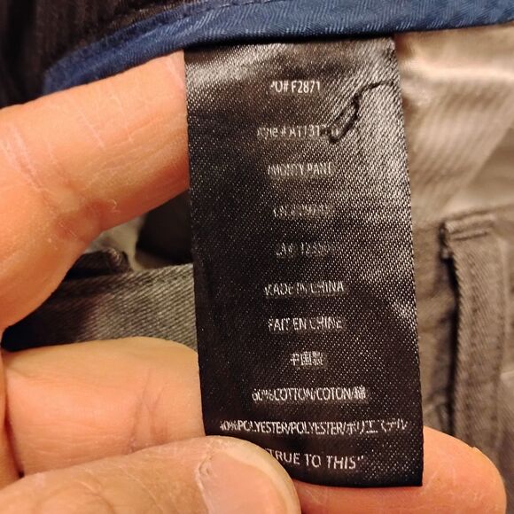 Volcom pants mens 36x32 brown straight leg chino twill skate surf flat front - Picture 10 of 13